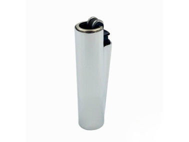 Зажигалка Clipper Mini Metal Case Silver в металлическом чехле 