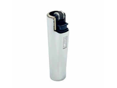 Зажигалка Clipper Mini Metal Case Silver в металлическом чехле 