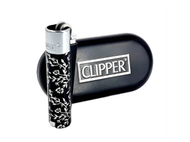 Зажигалка Clipper металл Mini Flower Silver