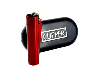 Зажигалка Clipper металл Mini Red