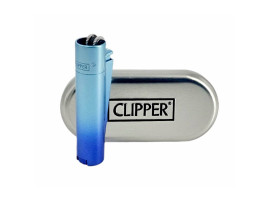 Запальничка Clipper колір фіолетово-блакитний градієнт