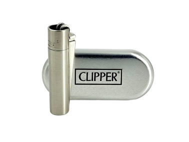 Зажигалка Clipper цвет матовое серебро