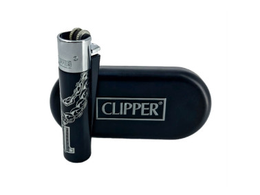 Зажигалка Clipper цвет металл First