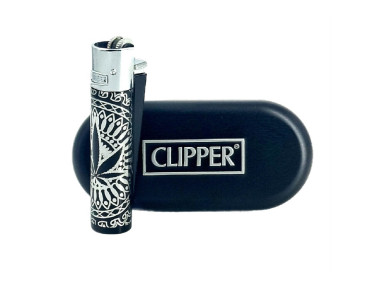 Зажигалка Clipper цвет Rasta черно-серебряный