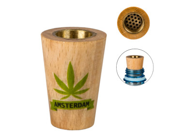 Колпак для водного из дерева и латуни "Amsterdam Leaf"