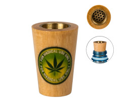 Деревянный наперсток для курения "Medical Weed"