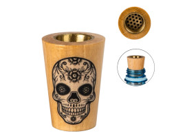 Дерев'яний ковпак для трави "Scull"