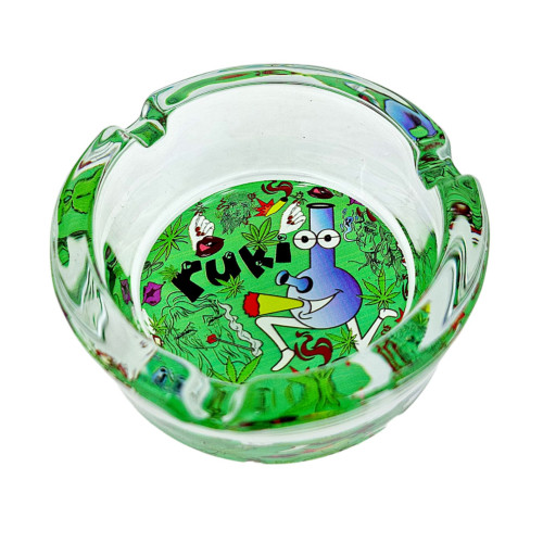Набор для курения с стеклянным бонгом из 10 предметов "Rukioo"  Green