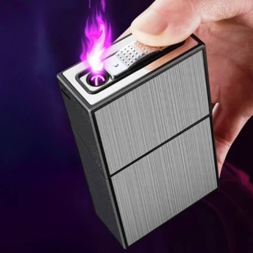 Портсигар с USB зажигалкой на 20 сигарет