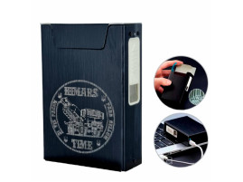 Портсигар с USB зажигалкой металлический  (HIMARS)