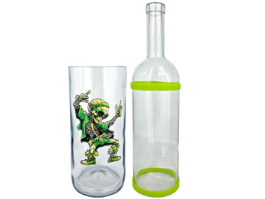 Скляний бульбулятор «Weed Skull Partygoer»