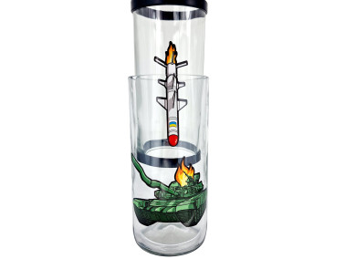 Скляний водний бонг для куріння «Rocket»