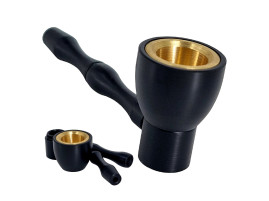 Трубка колпак для курения из латуни 2в1 Black