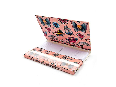 Папір для самокруток KZR Tattoo pink + фільтра (рисова)