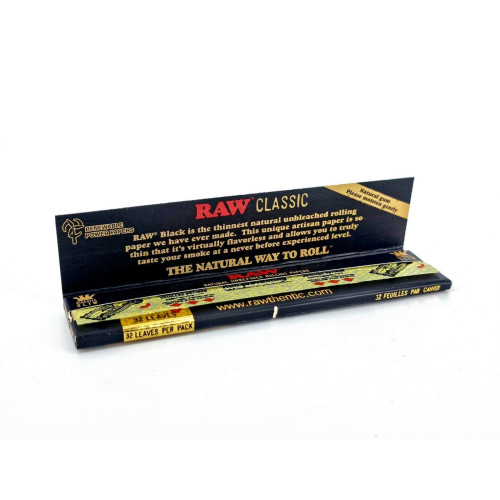 Бумага для самокруток RAW Classic KS  Slim Black 110мм