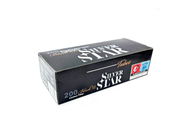 Гильзы для сигарет Silver Star Carbon Black Tube X-Long 24мм
