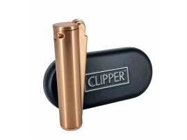 Запальничка Clipper метал бензиновий бежева (мат)