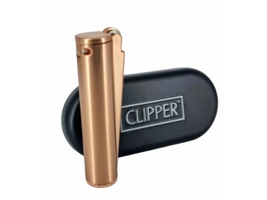 Зажигалка Clipper металл бензиновая бежевая (мат)