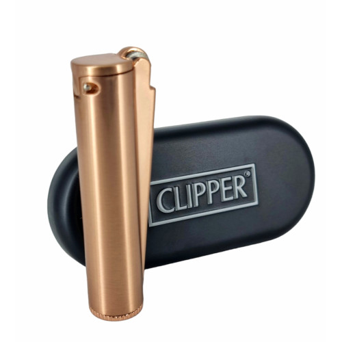 Запальничка Clipper метал бензиновий бежева (мат)