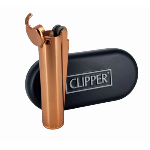 Запальничка Clipper метал бензиновий бежева (глянец)