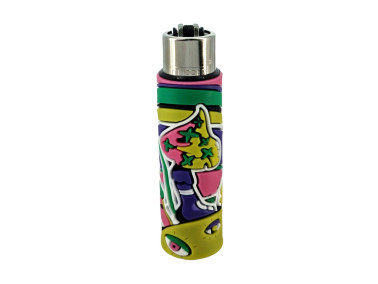 Зажигалка Clipper "Coolest covers" в разноцветном силиконовом чехле