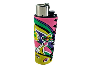 Зажигалка Clipper "Coolest covers" в разноцветном силиконовом чехле