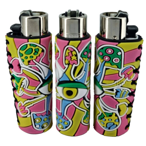 Зажигалка газовая Clipper "Coolest covers" в силиконовом чехле