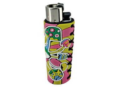 Зажигалка газовая Clipper "Coolest covers" в силиконовом чехле