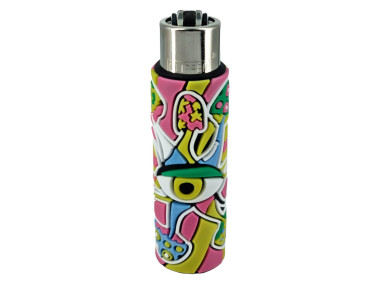 Зажигалка газовая Clipper "Coolest covers" в силиконовом чехле
