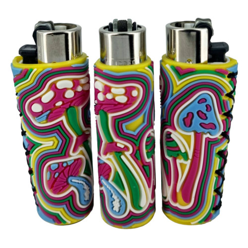 Зажигалка газовая Clipper "Coolest covers" в чехле с силикона