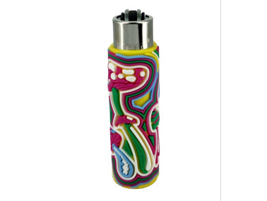Зажигалка газовая Clipper "Coolest covers" в чехле с силикона