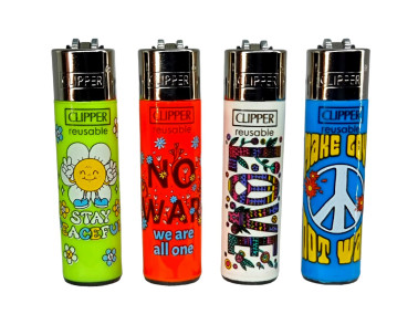 Зажигалка Clipper Pocket Say Peace #1