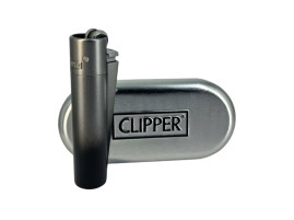 Запальничка Clipper колір чорно-сірий