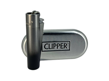 Зажигалка Clipper цвет черно серый