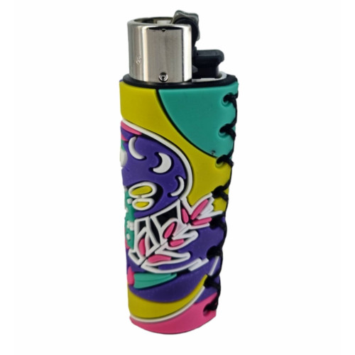 Зажигалка Clipper Сlassic "Coolest covers" в силиконовом чехле