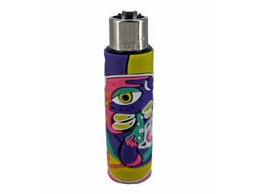 Зажигалка Clipper Сlassic "Coolest covers" в силиконовом чехле