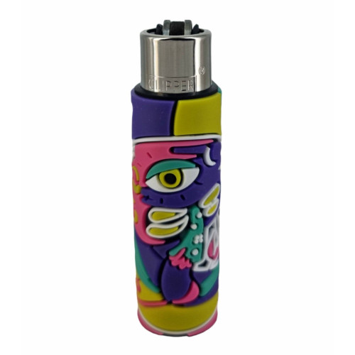 Зажигалка Clipper Сlassic "Coolest covers" в силиконовом чехле